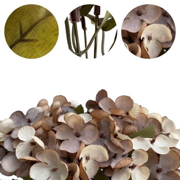 15 buques flor artificial mini hortênsia uso interno preço atacado arranjo decoração cesto guirlanda - DE1923 - Decora Flores Artificiais Imagem de 15 buques flor artificial mini hortênsia uso interno preço atacado arranjo decoração cesto guirlanda - DE1923