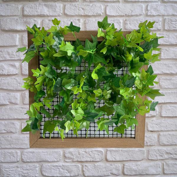 Imagem de 15 Buquês Folhagem 35cm atacado Planta Artificial  fundo parede verde jardim vertical ou muro inglês