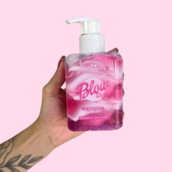 Imagem de 15 Cremes BLOW GIRL Gel Beijável Morango Pélvico Virilha 320ml