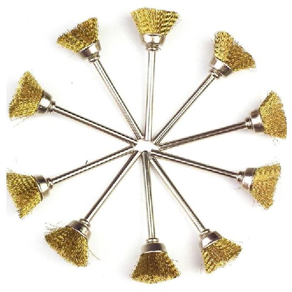 15 escovas de aço latão pincel caneta disco micro retifica - MIX E-COMMERCE Imagem de 15 escovas de aço latão pincel caneta disco micro retifica
