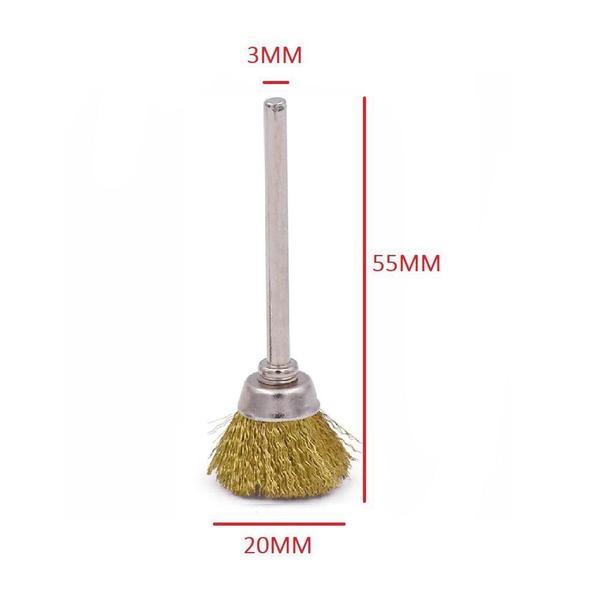 15 escovas de aço latão pincel caneta disco micro retifica - MIX E-COMMERCE Imagem de 15 escovas de aço latão pincel caneta disco micro retifica