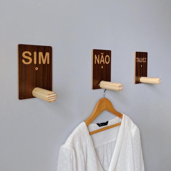 15 Ganchos pendurador provador para loja pino Reto - Hanger Decor Imagem de 15 Ganchos pendurador provador para loja pino Reto