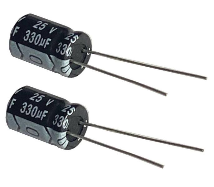 Imagem de 15 PÇS CAPACITOR ELETROLITICO 330X25V - 330 UF X 25V  - 105º