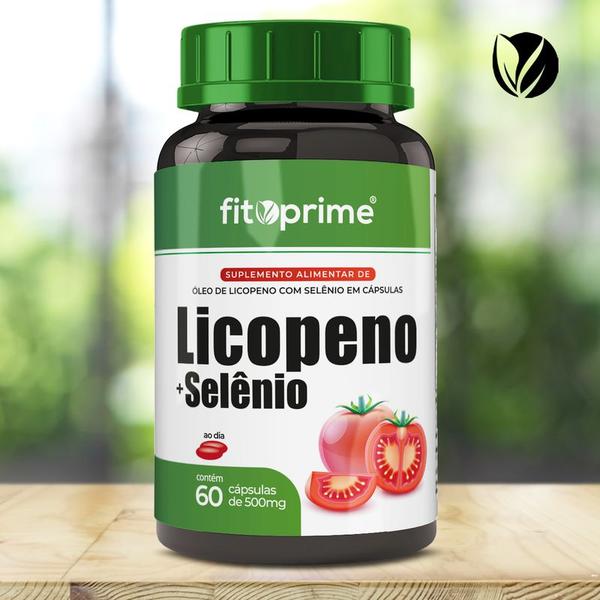 Imagem de 15 Potes Licopeno + Selênio 500mg 60cps Fitoprime