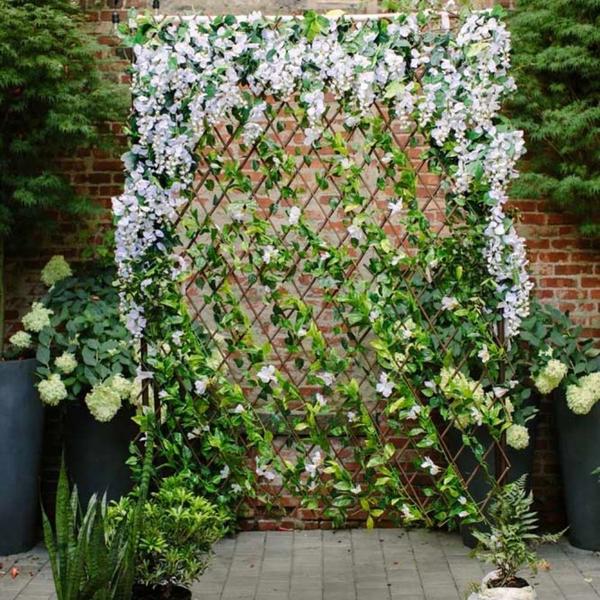 15 Treliça Decorativa C/Folha de Hera Artificial Muro Inglês - Melhores Ofertas Imagem de 15 Treliça Decorativa C/Folha de Hera Artificial Muro Inglês