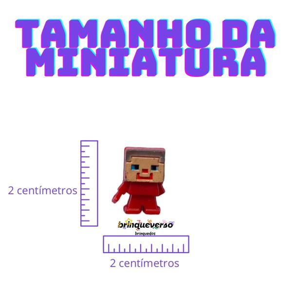 Imagem de 15 un Brinquedos Minecraft Pequenos. Lembrancinhas para festas minecraft. (Avulso, sem cápsula).