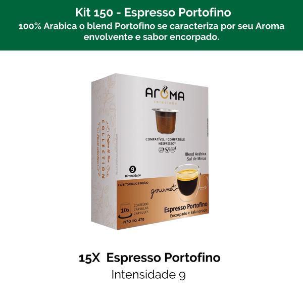 Imagem de 150 Cápsulas Para Nespresso - Café Portofino - Cápsula Aroma