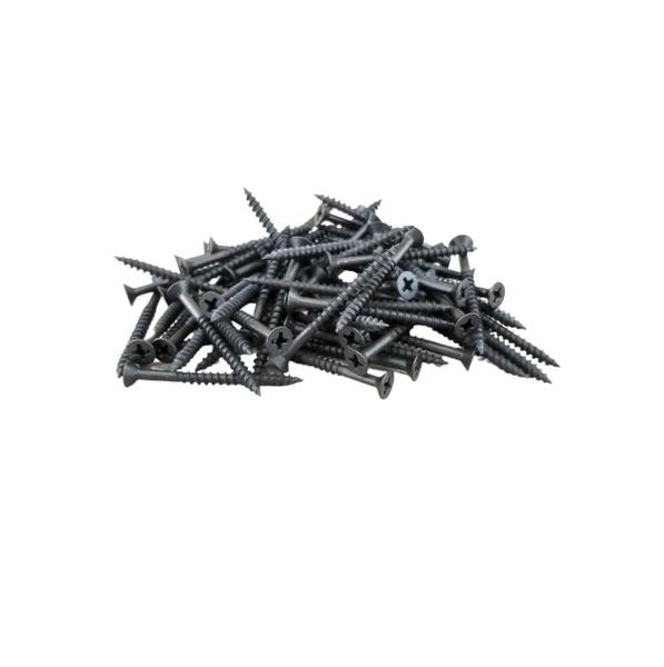 Imagem de 150 Parafuso Preto Cabeça Chata Phillips 4,0x40 mm