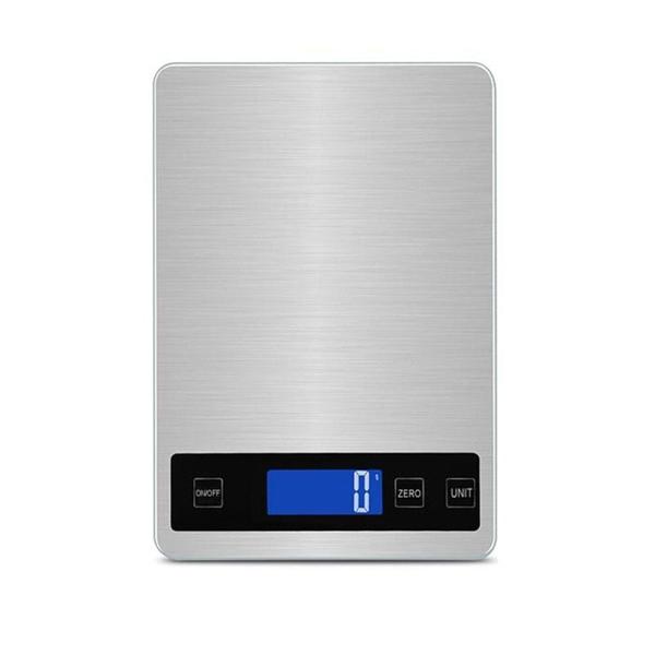 Imagem de 15kg/1g digital Escala eletrônica de alimentos recarregáveis Escalas de Pesagem de Bolso de Cozinha de aço inoxidável de 15kg/1g Escalas de cozinha