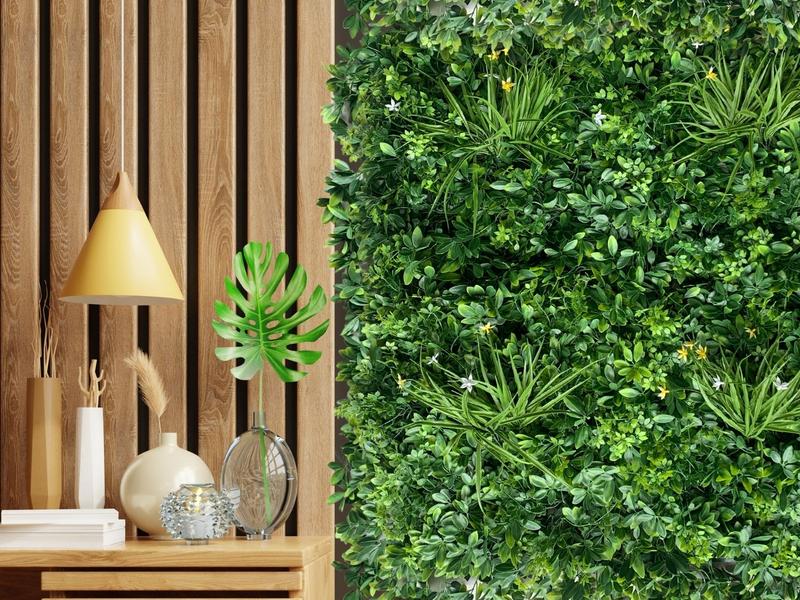 1,5m² Painel Luxo Alta Qualidade Jardim Vertical Exclusivo - DE1522 - Decora Flores Artificiais Imagem de 1,5m² Painel Luxo Alta Qualidade Jardim Vertical Exclusivo - DE1522
