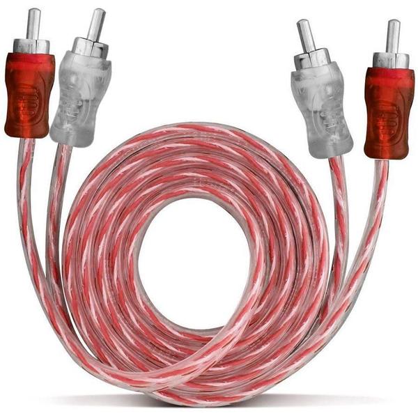 Imagem de 15x Cabo RCA Injetado 1M Plug em Metal Espessura 4mm Tech One