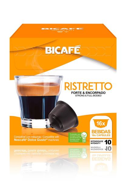 Imagem de 16 Cápsulas Para Dolce Gusto Café Ristretto Cápsula Bicafé