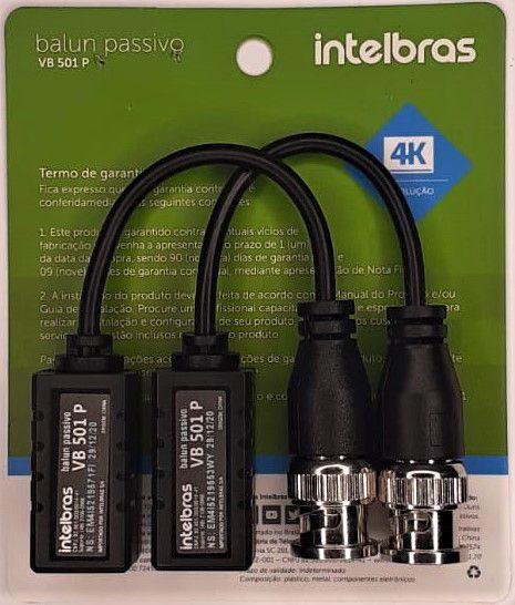 Imagem de 16 Pares Balun passivo vídeo VB 501 P Intelbras Resolução 4K