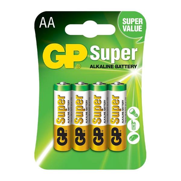 Imagem de 16 Pilhas GP Batteries Super Alcalina AA Pequena 1.5V 15A-C4