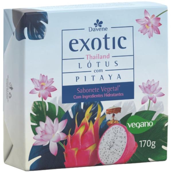 Imagem de 16 Sabonetes Exotic Vegetal Hidratante 170g Davene