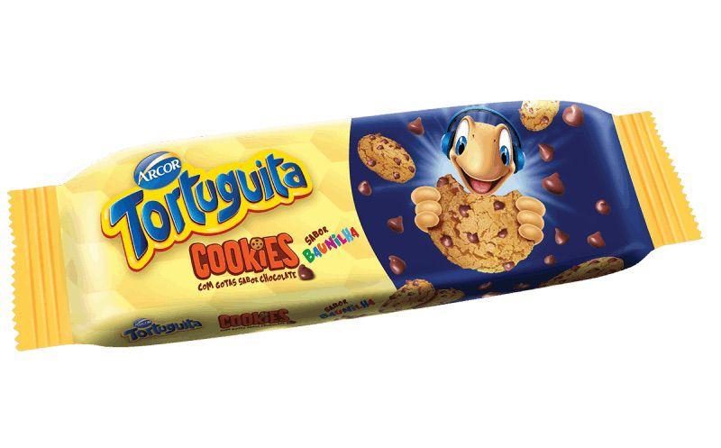 Imagem de 16x De 60g Biscoito Tortuguita Cookies Baunilha - Arcor