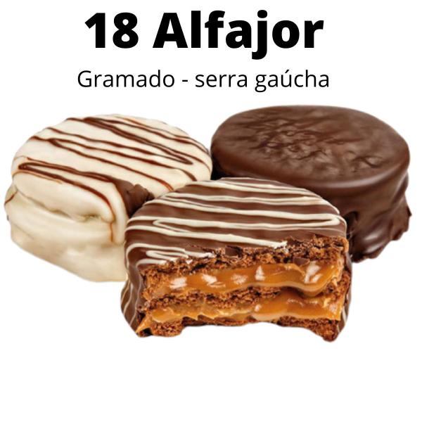 Imagem de 18 Alfajor Gramado Recheio Triplo - 990g