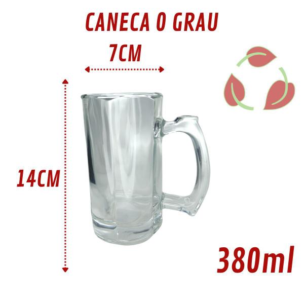 Imagem de 18 Caneca Vidro Grosso Congelável Cerveja e Chopp 380ML