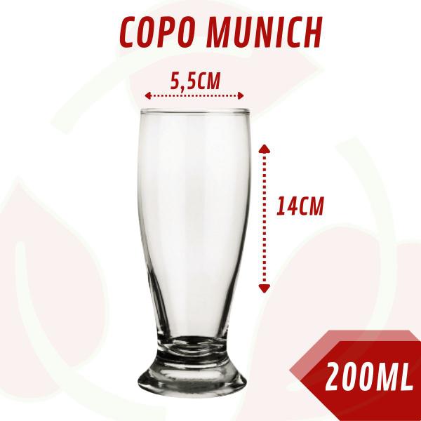 Imagem de 18 Copo de Vidro Tulipa Chopp 200ML Nadir Cerveja Drink