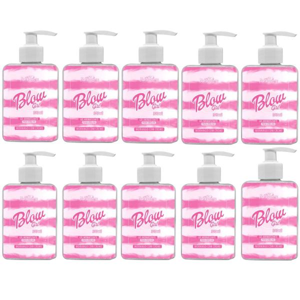 Imagem de 18 Cremes BLOW GIRL Gel Beijável Morango Pélvico Virilha 320ml