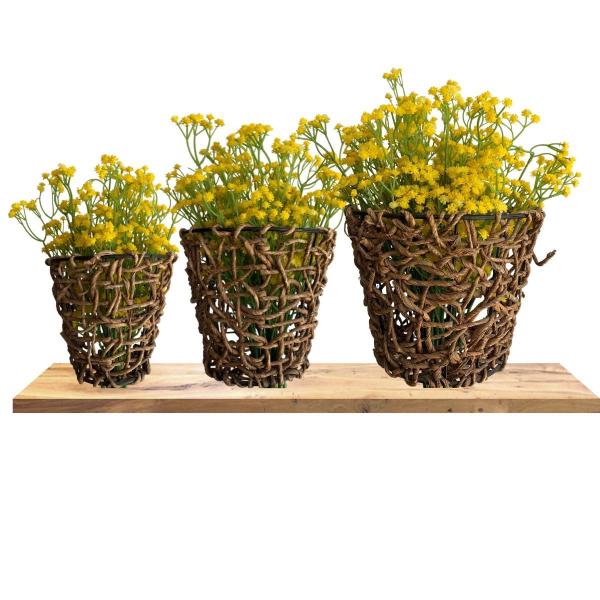 Imagem de 18 galhos mini artificial Delicadas: Flores Artificiais preço Atacado para Arranjos Elegantes DE9056