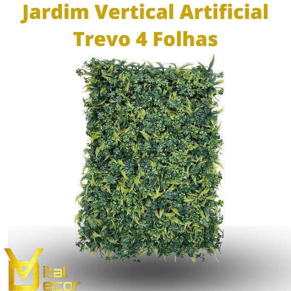 Imagem de 18 Jardim Vertical Trevo 40x60 Planta Artificial Super Promo