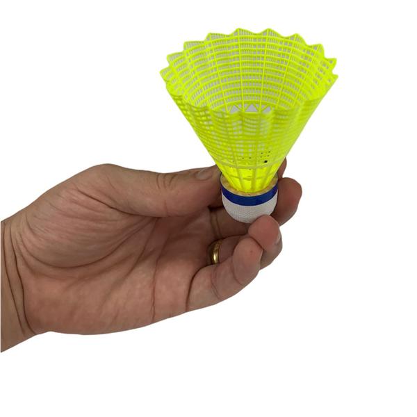 Imagem de 18 Petecas Badminton Vollo VB600 8,5cm Nylon Base em Cortiça