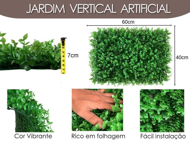 Imagem de 19 Jardins Verticais Plantas Artificiais Para Parede Verde Decoração de Apartamentos Atacado