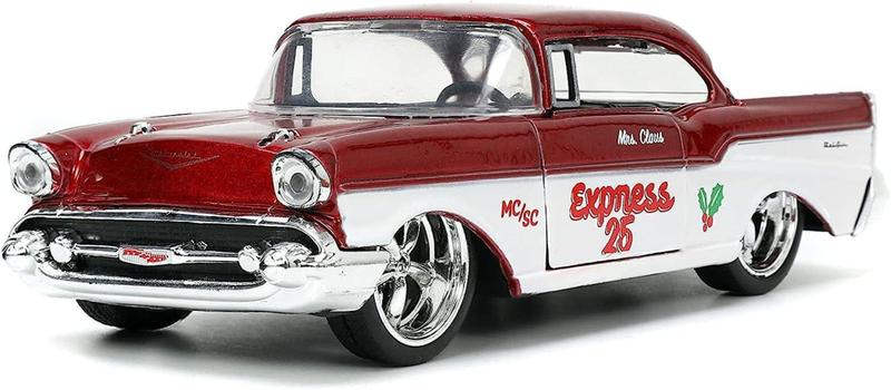 Imagem de 1941 Ford Pickup e 1957 Chevrolet Bel Air c/ Papai e Mamãe Noel - 1/32 - Jada