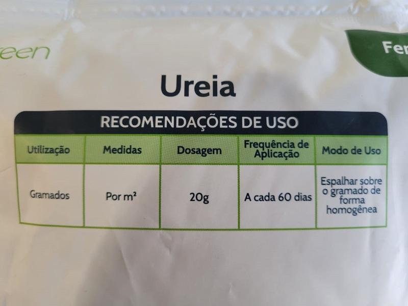 Imagem de 1kg Ureia Branca Adubo Fertilizante Granulado Gramado Jardim