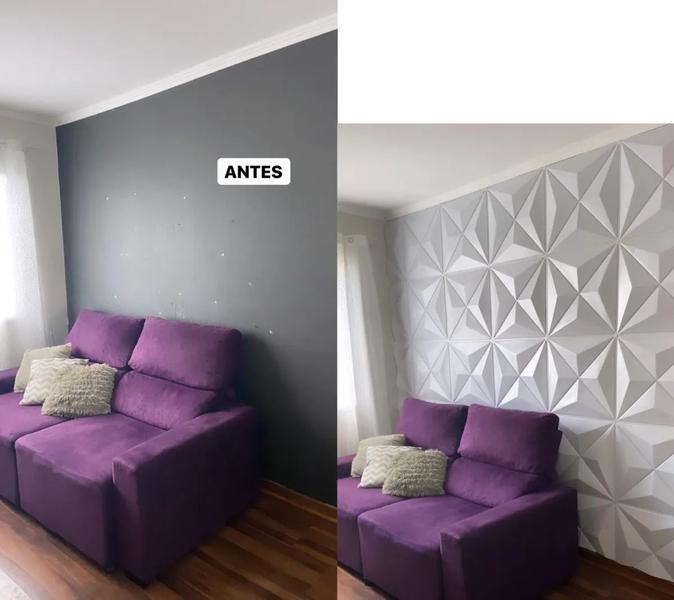 Imagem de 1m² Placas De Luxo Revestimento 3d Pvc Alto Relevo Envio 24h