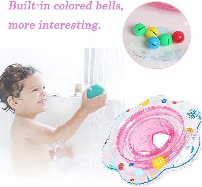 Imagem de 1PC Baby Toy Inflável Anel de Natação, Recém-Nascido Bebê Nadando