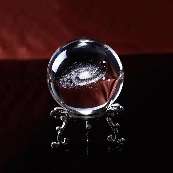 Imagem de 1pc Crystal Ball Ornamento, Série Espacial Casa Arte Decorativa, Presente De Férias