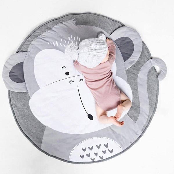 Imagem de 1PC Tapete Animal Tridimensional Redondo, Baby Crawling