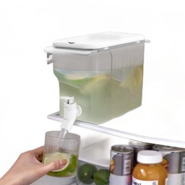 Imagem de 1pcs 4500ml Chaleira Fria com torneira de grande capacidade Garrafa de garrafa de água Geladeira Casa Limonada Garrafa de Bule de Bule Potes de água e chaleiras