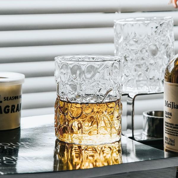 Imagem de 1pcs Creative Whiskey Glasses High Borosilicate Glass Old Fashioned Wine Cup 300ml Milk Breakfast Transparent Cups Gift For Friends Vidro à moda antiga