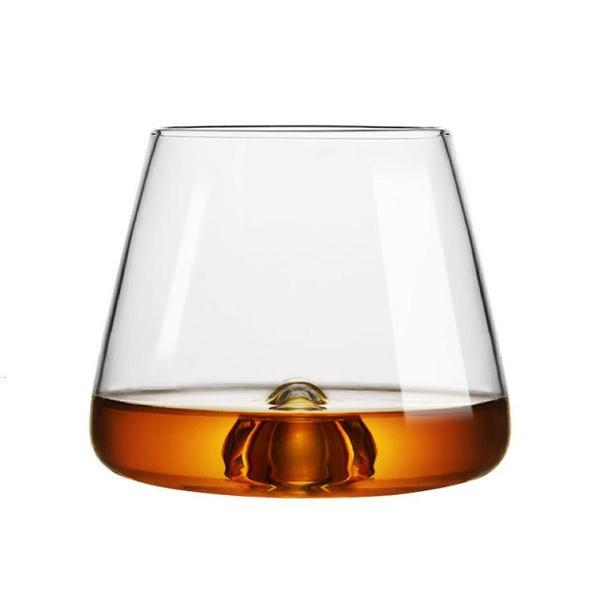 Imagem de 1pcs Designer Whiseddy Swirl Whisky Rock Glass Verre Whiskey Tumbler XO Chivas Conhaque Brandy Snifter Red Wine Drinking Glasses Cup Vidro à moda antiga