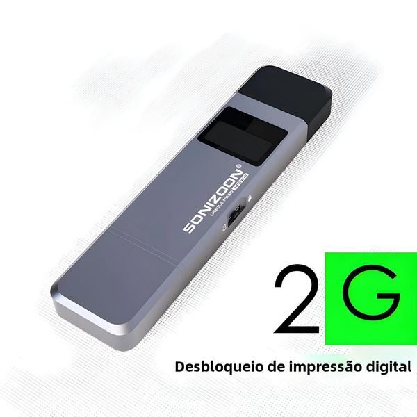 Imagem de 1TB 512GB 256GB 2G Criptografia De Impressão Digital Unidade Flash USB De Estado Sólido Pendrive De