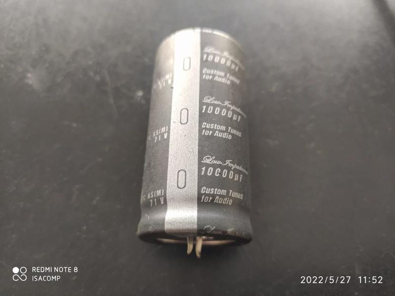 1x Capacitor Eletrolítico 10000uf/71v Snap-in 85º 30x60mm Imagem de 1x Capacitor Eletrolítico 10000uf/71v Snap-in 85º 30x60mm