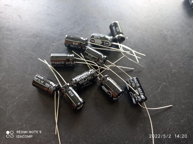 Imagem de 1x Capacitor Eletrolítico 1000uf/10v 85 8x14mm Hitano