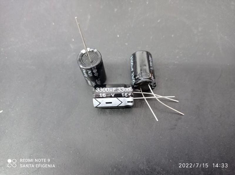1x Capacitor Eletrolítico 3300uf/16v 105 13x22mm Topway Imagem de 1x Capacitor Eletrolítico 3300uf/16v 105 13x22mm Topway