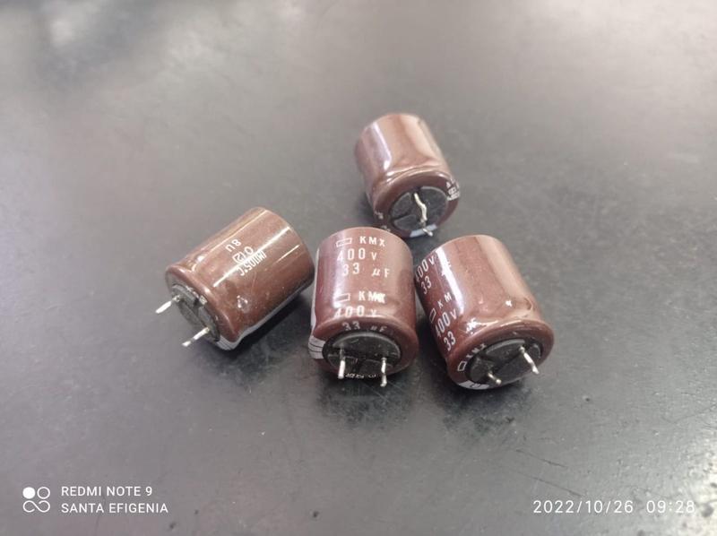 Imagem de 1x Capacitor Eletrolítico 33uf/400v 105 18x20mm Chemicon