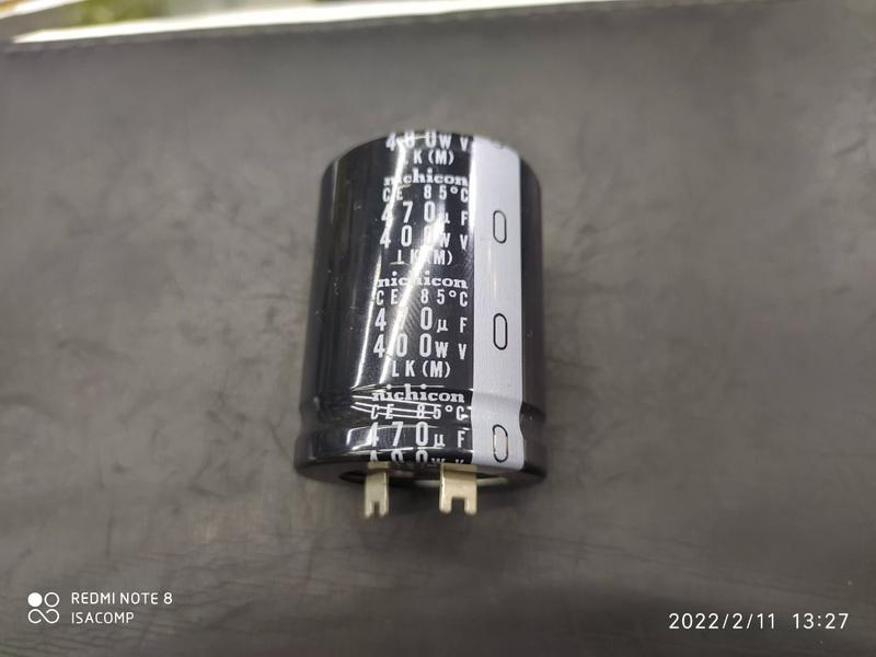 Imagem de 1x Capacitor Eletrolítico 470uf/400v Garra 85º 35x45mm