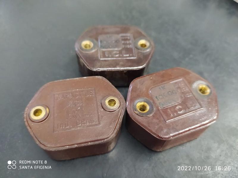 Imagem de 1x Capacitor Mica Prata 1nf/5kv-10kv = 1k/5kv-10kv Cmt2 Icl