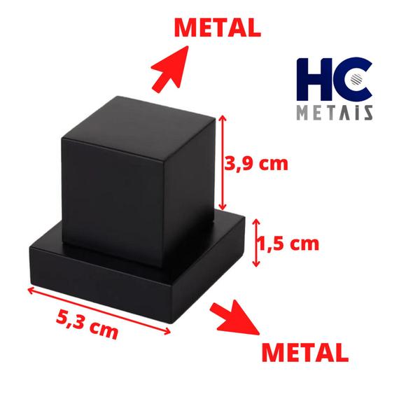 Imagem de 2 Acabamento Quadrado Metal P/ Registro Pressão Gaveta Deca