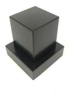 Imagem de 2 Acabamentos Registro Quadrado 3/4 Padrão Deca Metal Preto