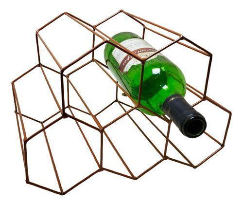 Imagem de 2 Adega Mini Bar Colmeia Porta Vinho E Garrafas Decorativo