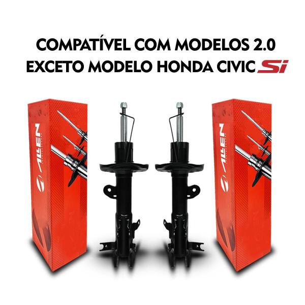 Imagem de 2 Amortecedores Kit Batente Dianteiro Civic 2.0 15