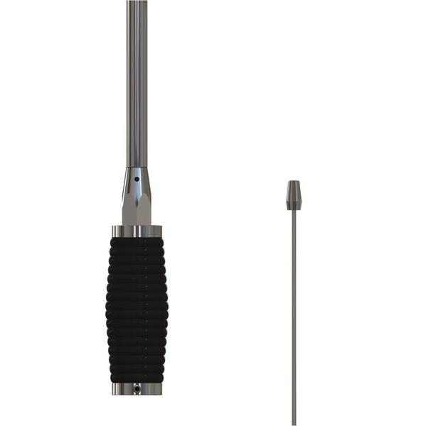 Imagem de 2 Antena Móvel Px 1,40m Inox Mini Maria Mole Alongador 15cm Parafusos Fixação