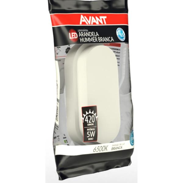 2 Arandela Tartaruga Led Branca Ip65 5w Branco Frio 6500k - Avant Imagem de 2 Arandela Tartaruga Led Branca Ip65 5w Branco Frio 6500k